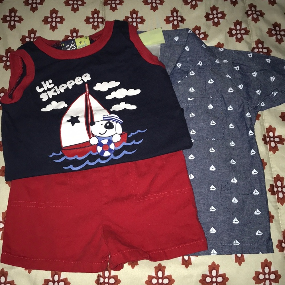 Mick Mack shirts and shorts set